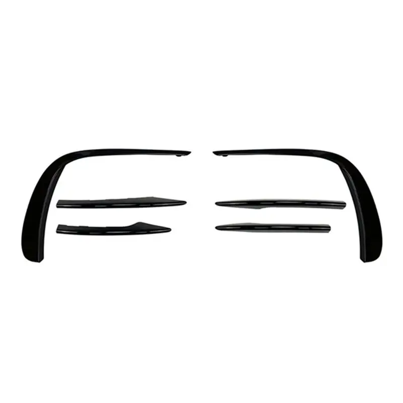 

A03E-Front Bumper Wind Blade+Wraparound Front Wind Blade Modification Bumper Grille Trim Car For Chic E Class W213 E53 2021+