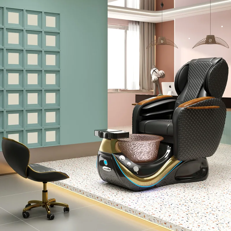 Factory Direct 2026 Top Rated Beauty Nail Art Foot Bath Multifunctional Massage Chair Foot Massage Pedicure Chair Spa Spa Salon