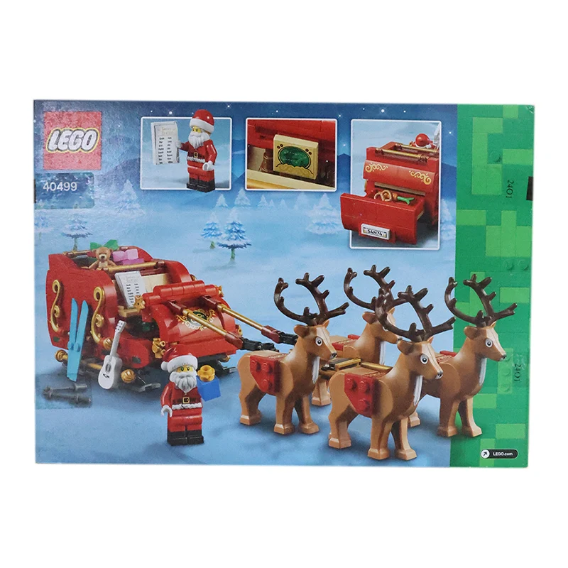 LEGO 40499 Santa Claus reindeer sled for boys and girls puzzle building block toy