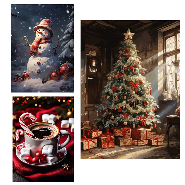 

Still Life Christmas Tree Festival 1200 PCS Jigsaw Puzzles Family Challenging Activity Game for Gameroom Bedroom Decoration Gift