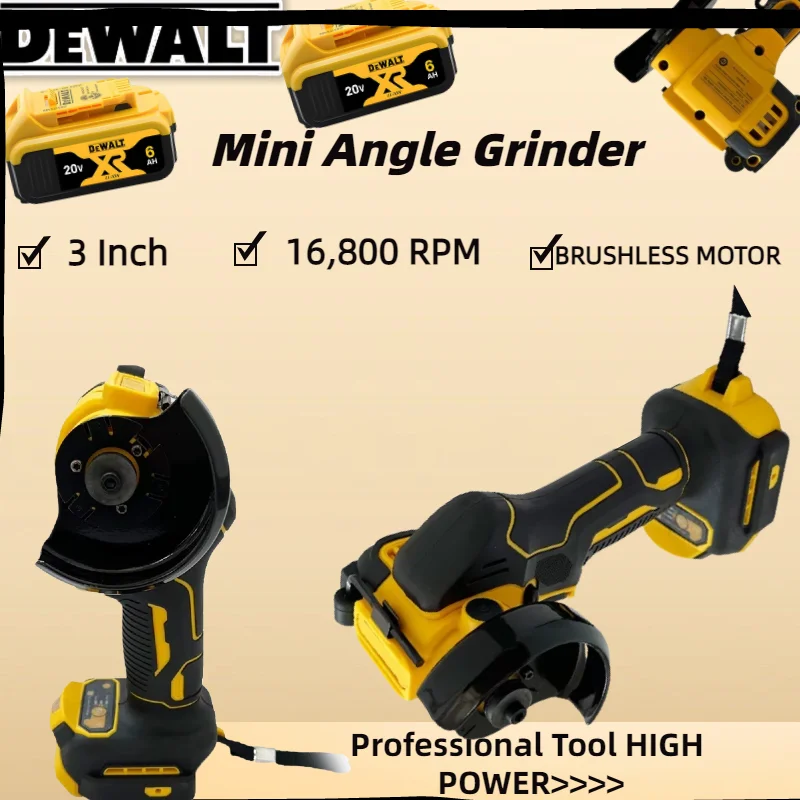 ديوالت زاوية طاحونة 3 بوصة تلميع صغير طحن آلة لاسلكية قطع كهربائية أدوات كهربائية لبطارية 20 فولت 18 فولت
