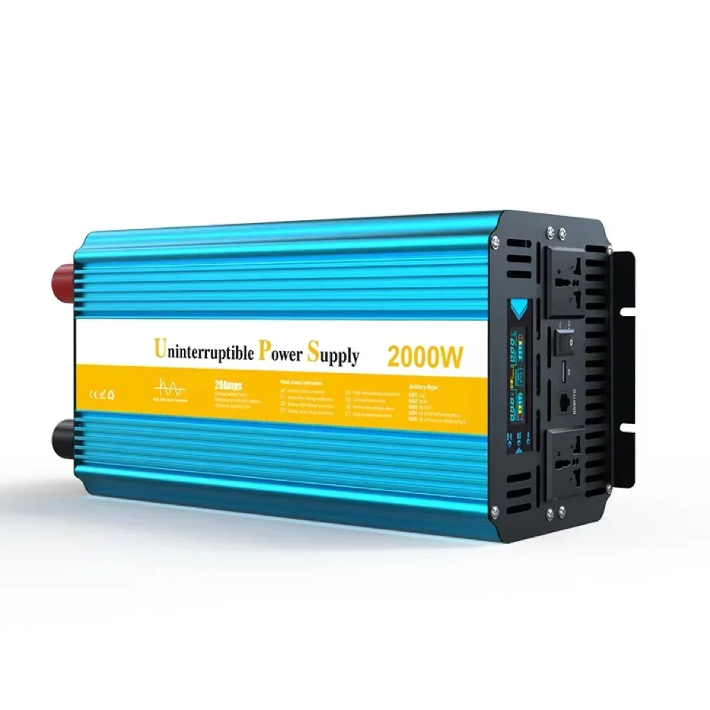 VOITA  2000W inverter charger 24 volt to 220 volt car inverter pure sine with charger