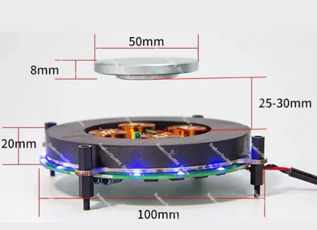 Heavy Magnetic Levitation Bare Metal Module Magnetic Levitation Movement Potted Plant Maglev Exhibition Stand Maglev Speaker