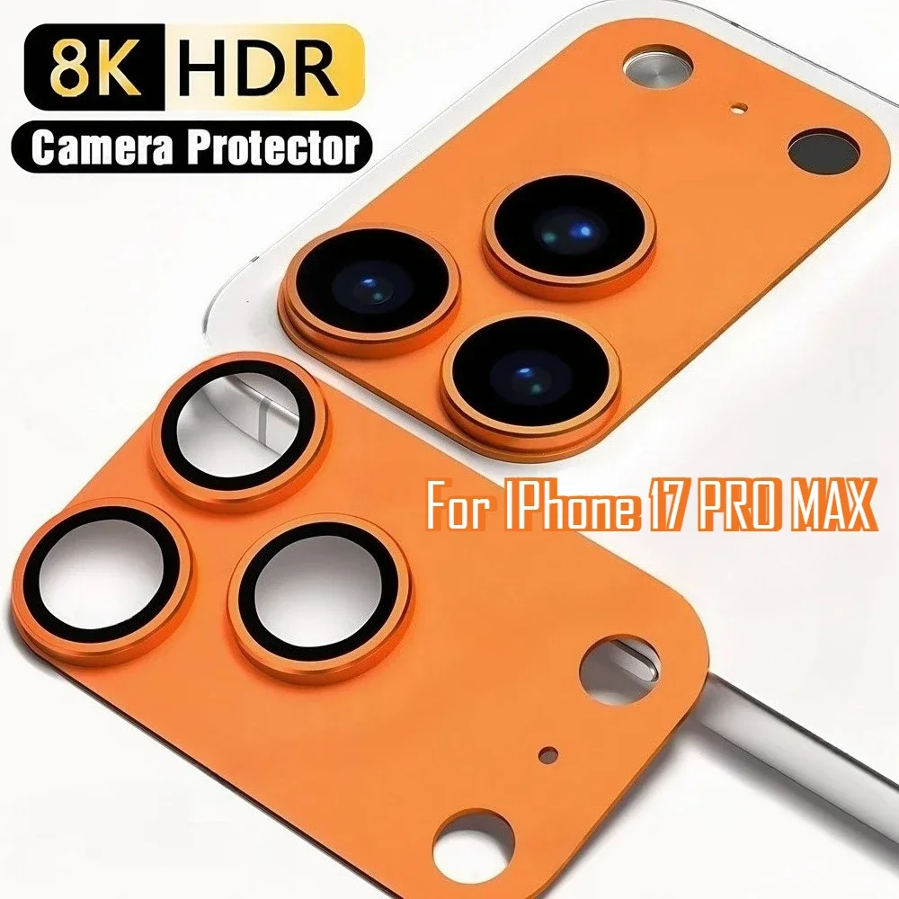 For IPhone 17 Pro Max 17Pro Apple Original Color Back Camera Alloy Lens Ring Cover Lens Film Full Cover Metal Camera Protector