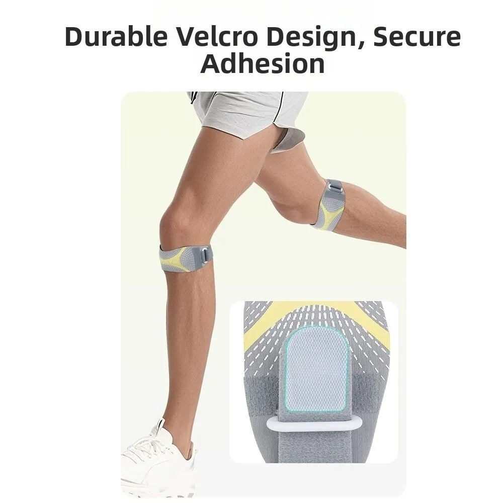 Shock Absorption Patella Belt Breathable Sweat-Wicking Knee Protection Strap Thickened Knee Protection Sport Knee Wrap - view 2