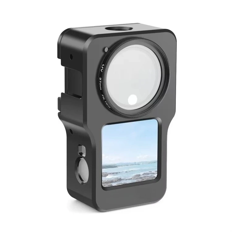 

Action Sports Camera Accessories Kit Aluminum Frame Cage Protection Case for Action 2 Housing Shell With Cold Shoe