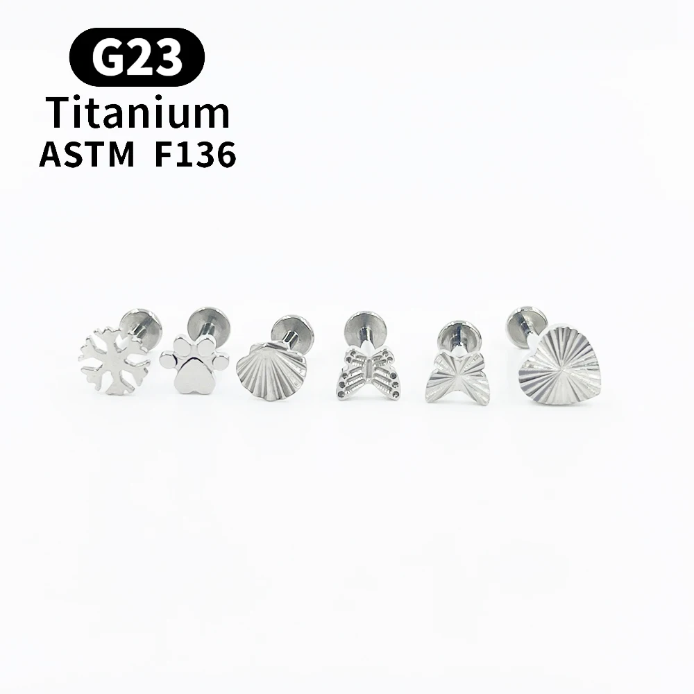 G23 Titanium Piercing Stud Earrings Ear Piercing Stud Earrings Piercing Jewllery For Women Luxury