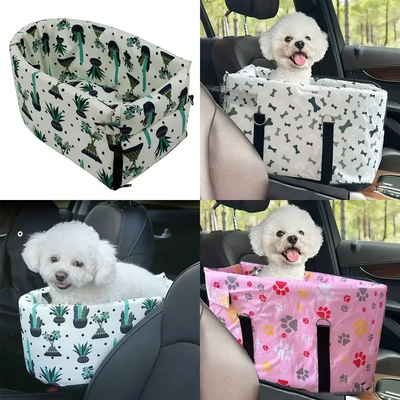 for New waterproof and environmentally friendly car center console pet bag Oxford cloth washable detachable cotton pet