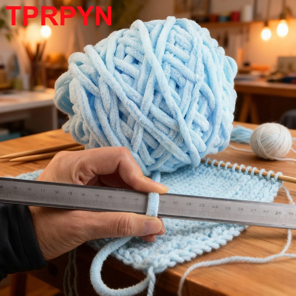 2Pcs Hand knitting Soft Polyester Yarn Bulky Roving Crochet thread knit Blanket sweater hat scarf line Crocheting bag slipper