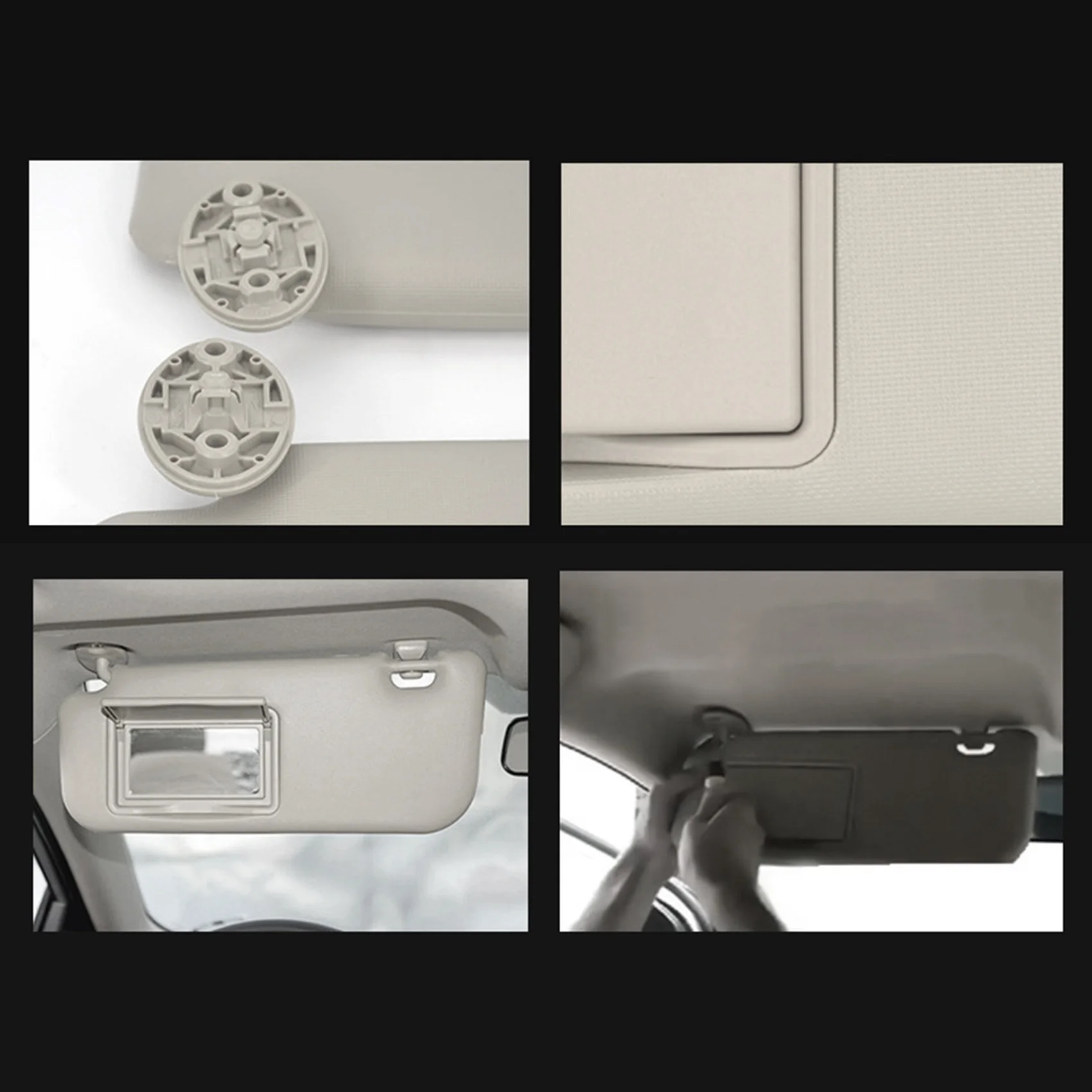 

Car Sun Visor Makeup Mirror For Toyota Corolla Levin 2014-2019 Windscreen Sun Visor Auto Accessories Gray
