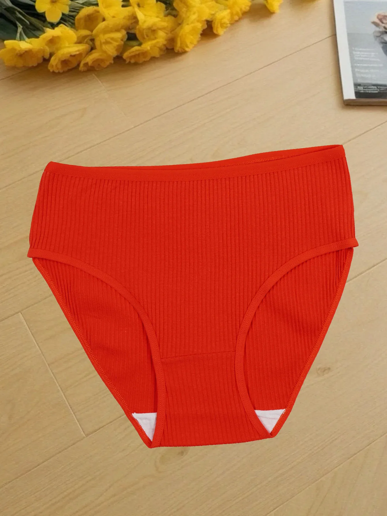 여성용 코튼 팬티, 하이 웨이스트 팬티, 배꼽 지지대 브리프, 편안하고 부드러운 팬티, 10 개/세트