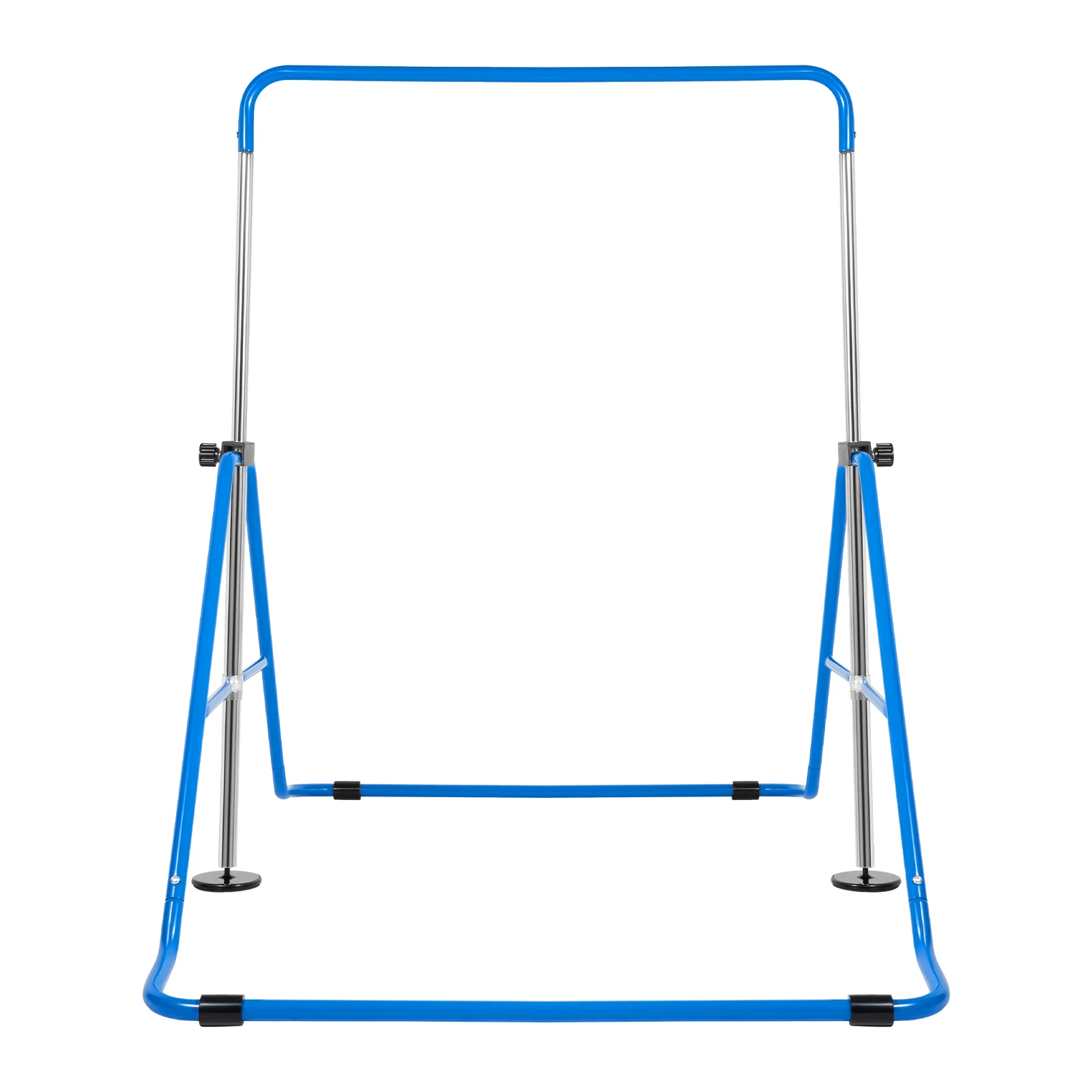 Gymnastiekbar Aapbarren voor kinderen Opvouwbaar 5 in hoogte verstelbaar Kinderspeelgoed Binnen Buiten (Blauw, Roze)