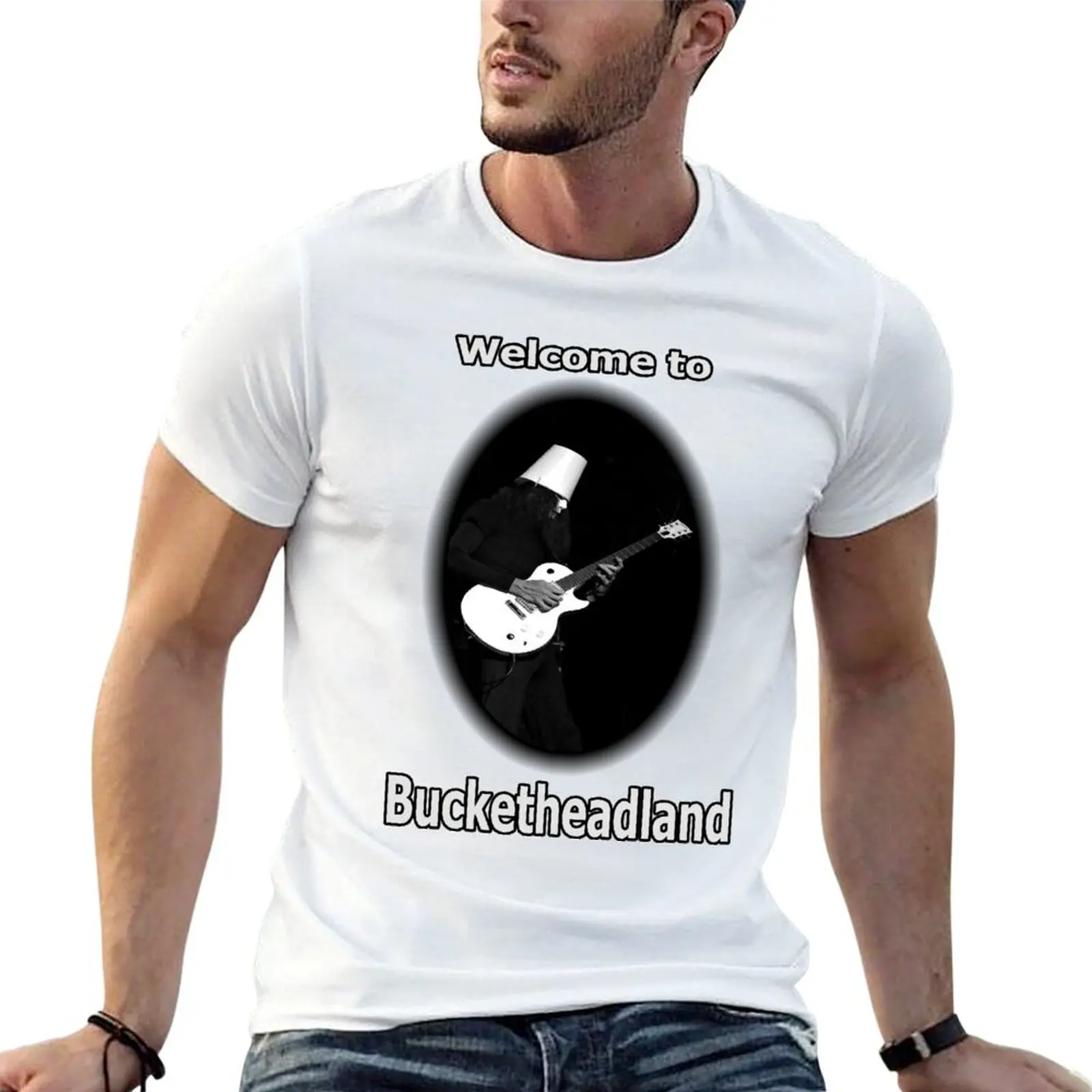 buckethead T-Shirt oversized summer shirt mens t shirt