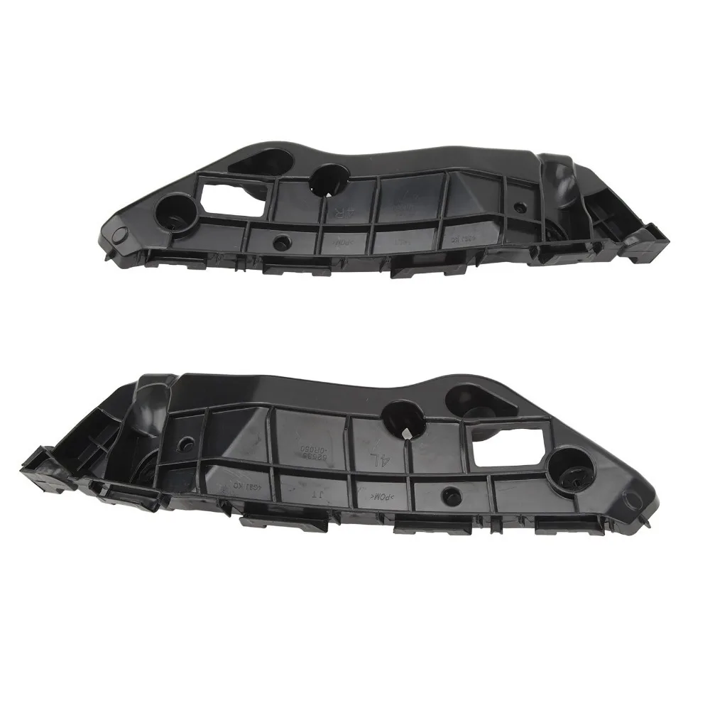 2PCS Black Bumper Bracket ABS 52536-0R030，52535-0R030 Front Support Shock Absorbing Fix Bracket for RAV4 2013-2018