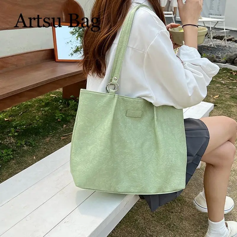 Large Capacity Luxury Textured Tote Bag for Women Portable Versatile New Shoulder Bag Fashion Solid Color Commuter Handbag