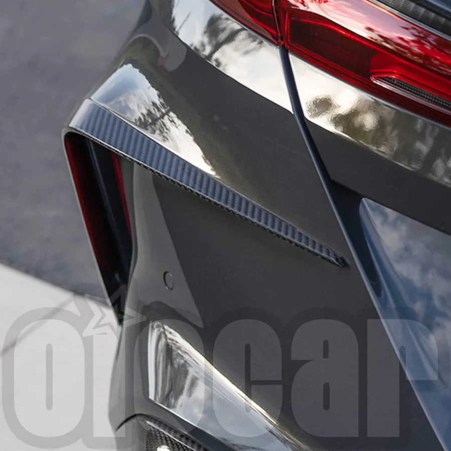 

Oiomotors Vor Style Carbon Fiber Rear Bumper Side Wind Canards Lip for BMW F91 F92 F93 M8