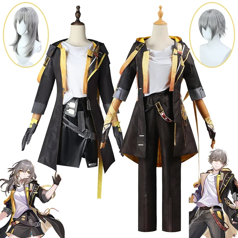 

Trailblazer Cosplay Costume Honkai Star Rail Carnival Uniform Anime Wig Halloween Costumes Men Game Character Outfits