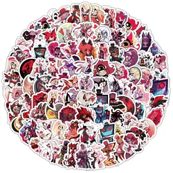50/100pcs New Japanese Manga Hazbin Hotel Decorative Computer Luggage Skateboard Notebook Sticker