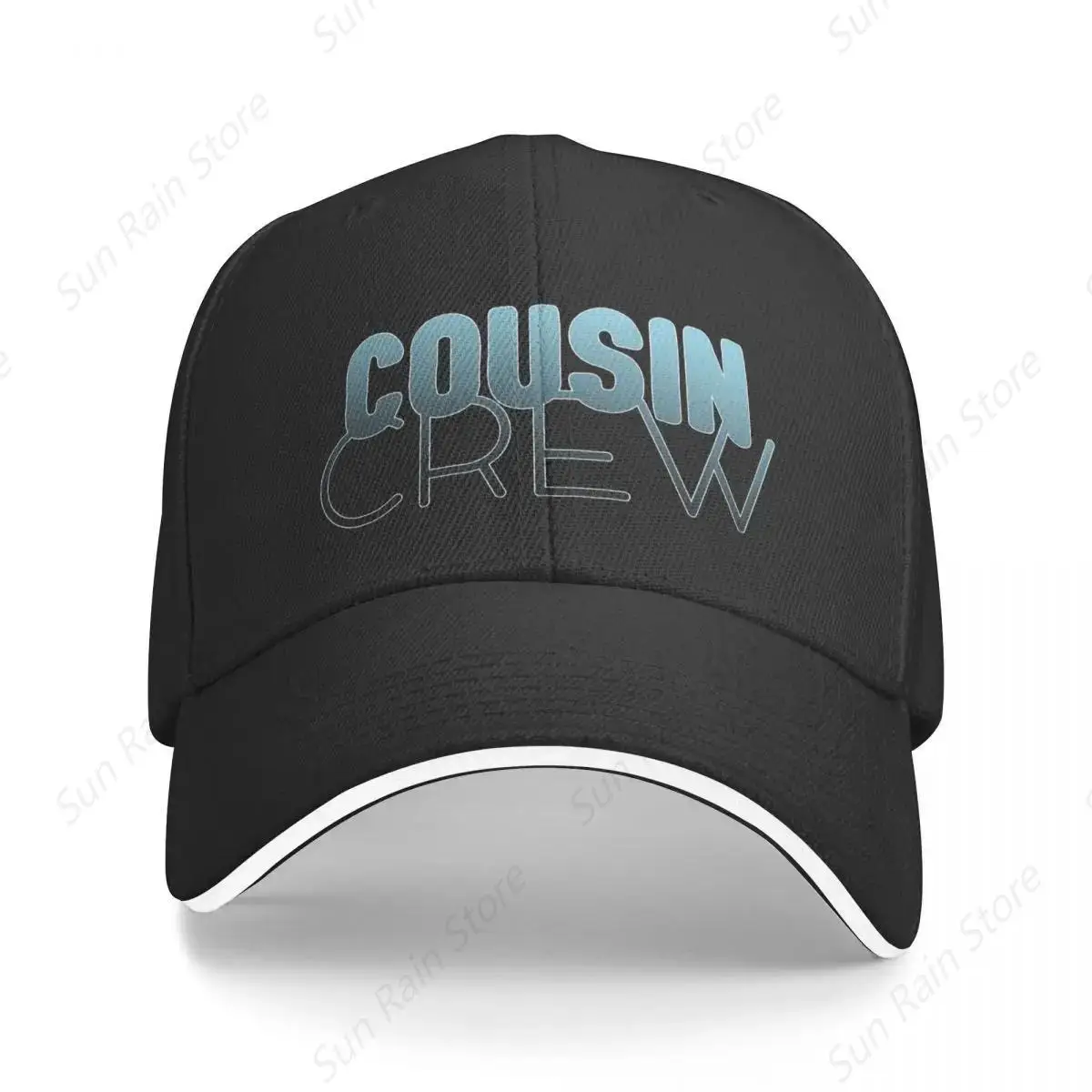 Cousin Crew باللون الأزرق - العموم يصنعون أفضل الأصدقاء - طباعة فريق فرقة الحب باللون الأزرق قبعة بيسبول قبعة رياضية للرجال قبعات نسائية