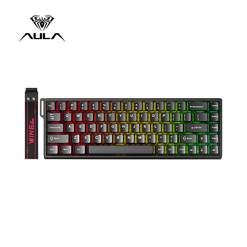 AULA | Bàn Phím Cơ Gaming Có Dây Wolf Spider WiN60/68HE Công Tắc Từ Tính Phím Khắc Bên Đèn RGB Tùy Chỉnh Keycaps Cao Cấp Bền Bỉ