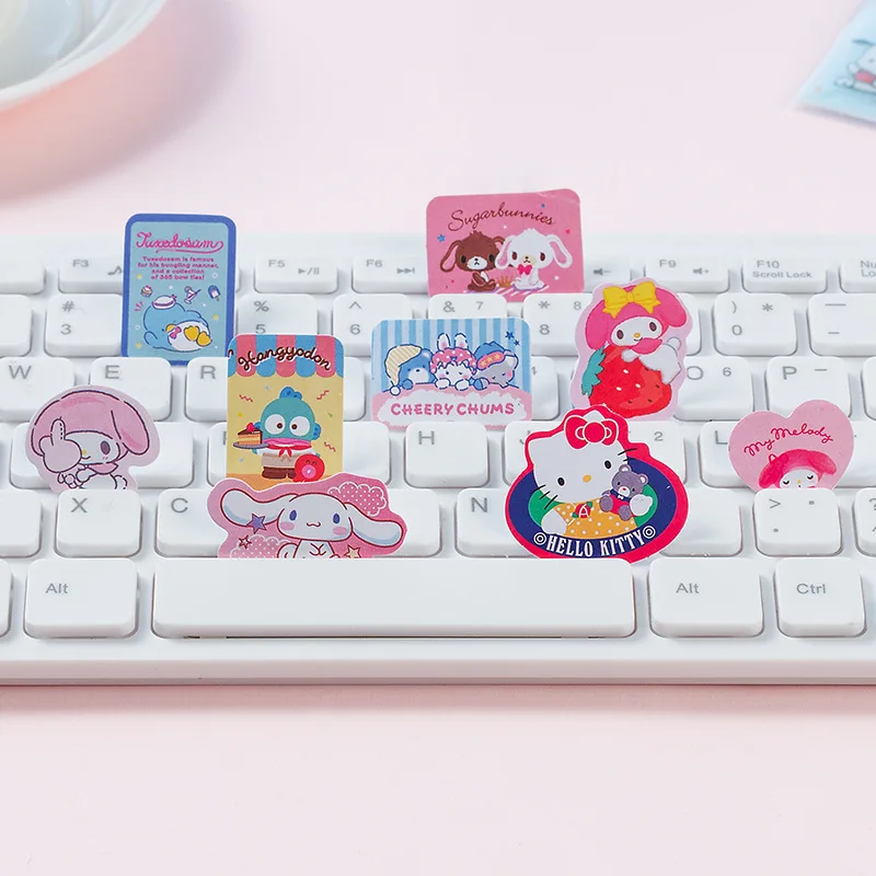 Cute Cartoon PET Sticker Pack Waterproof Transparent Stickers Journaling Scrapbook Phone Laptop DIY Decor Stationery Supplies