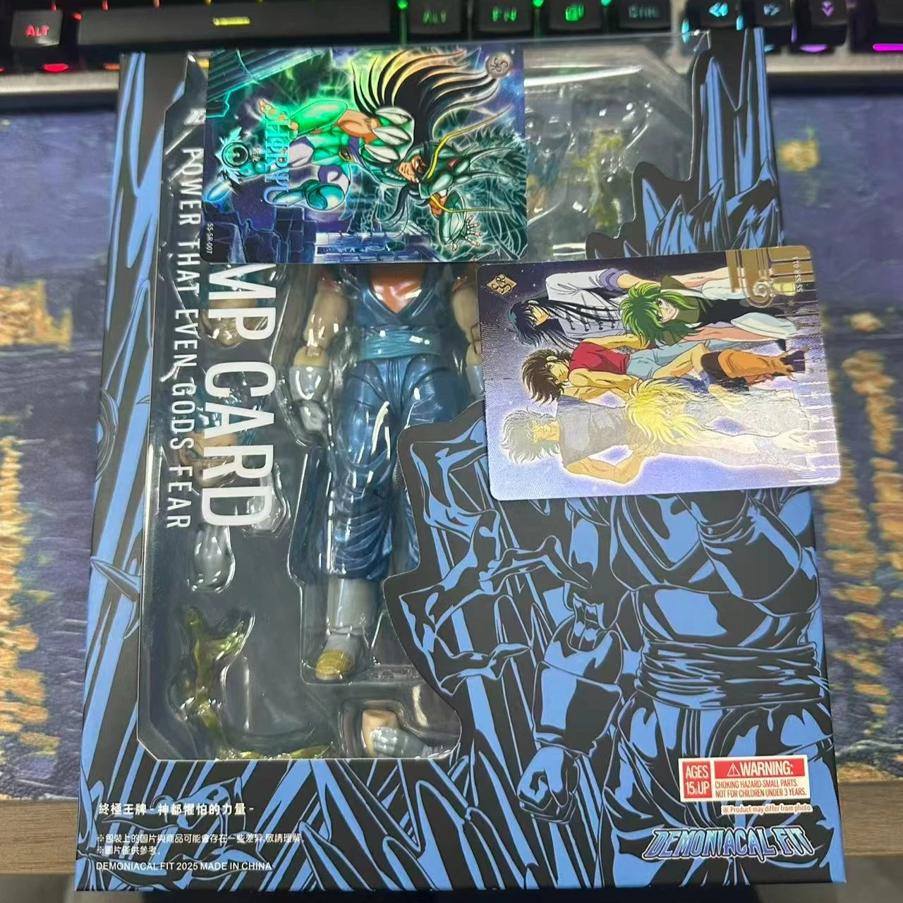 

In Stock Demoniacal Fit Dragon Ball Ultimate Trump Card Power That Even Gods Fear Vegito Action Figures Model Original Toys Gift