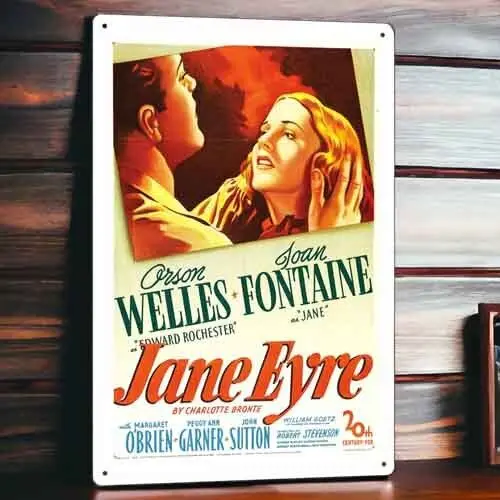 Jane Eyre Metal Movie Poster Tin Sign Plaque Wall Decor Film 8