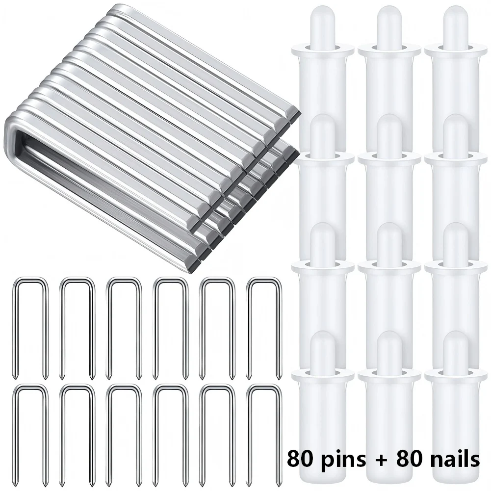20 Pieces Metal Shutter Repair Pins And Nails Set, Steel Fasteners For Window Shutters Blinds Hardware Replacement