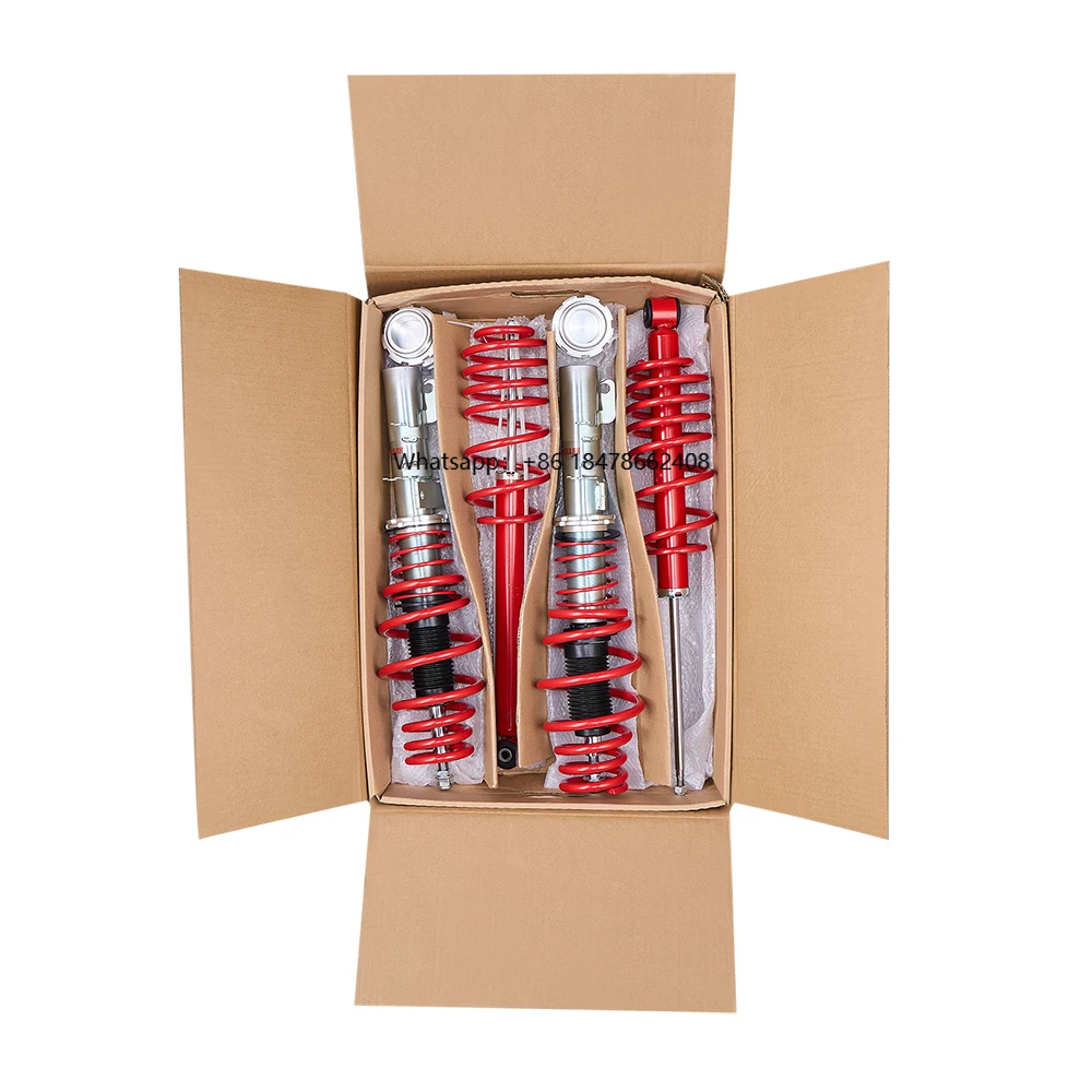 

Coilovers Strut Shock Absorber Suspension Adj Height Kits for VW Polo 02-09