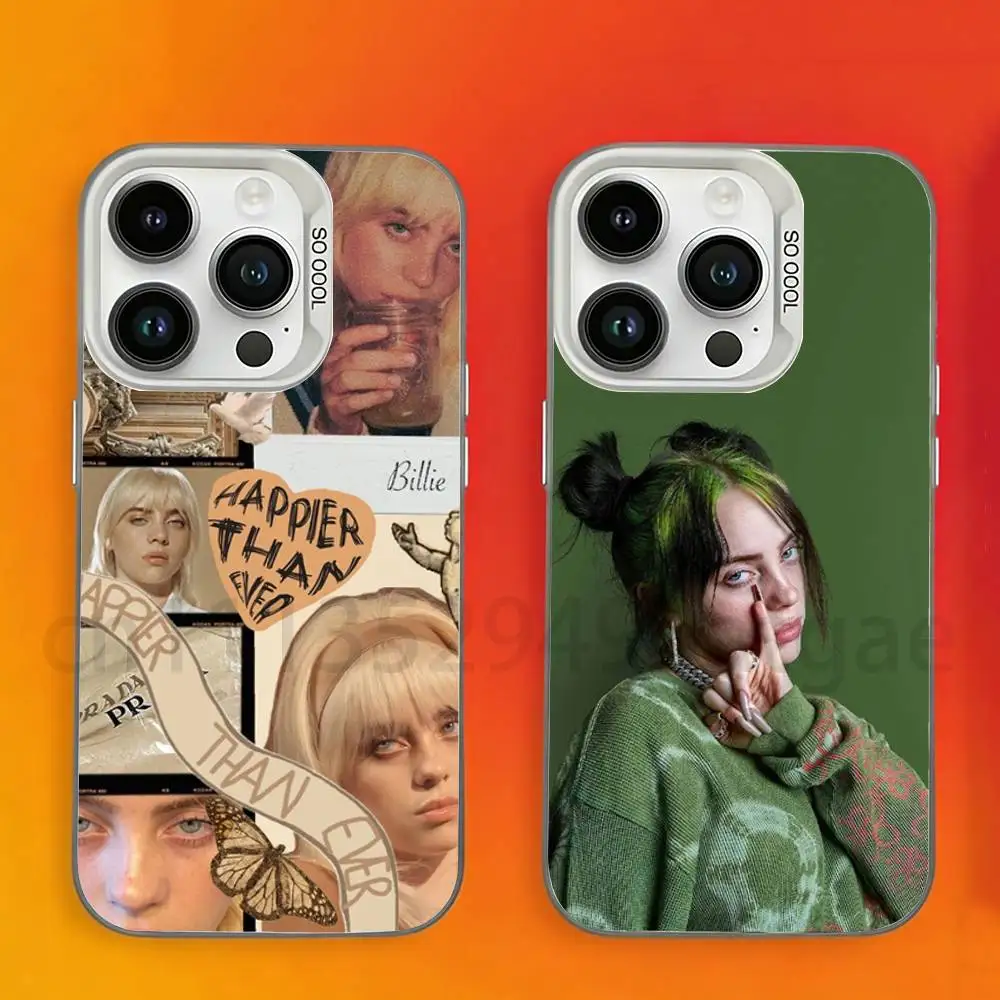 SINGER B-BILLIES EILISH Phone Case For iPhone 17,16,15,14,13,12,11,Pro,Max,Plus,Mini, Anti Fall Matte Hard Bumper