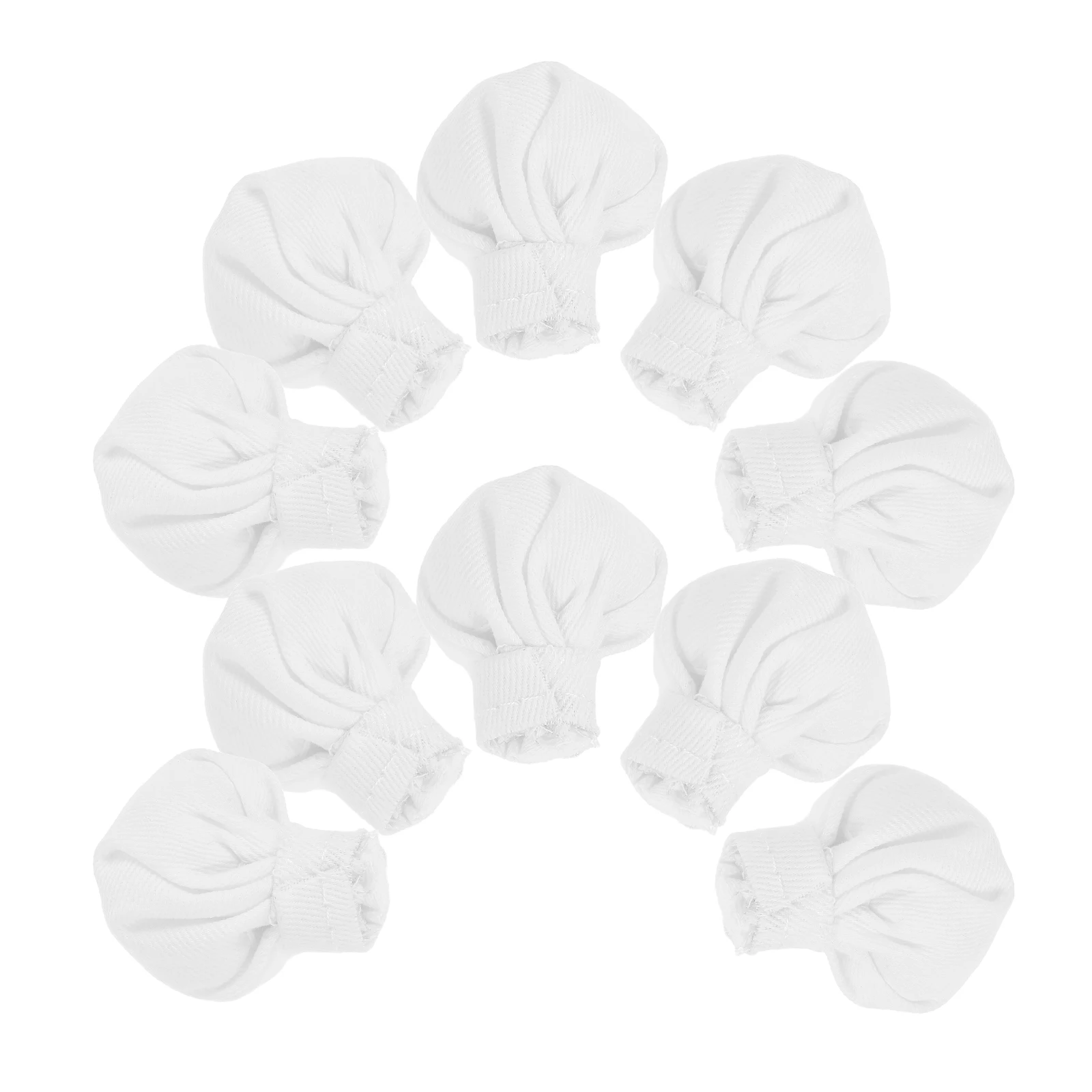 10-delige hoeden kleine stoffen accessoires voor poppenhuisdecoraties miniatuur knutselbenodigdheden kleine hoedenbedels accessoires