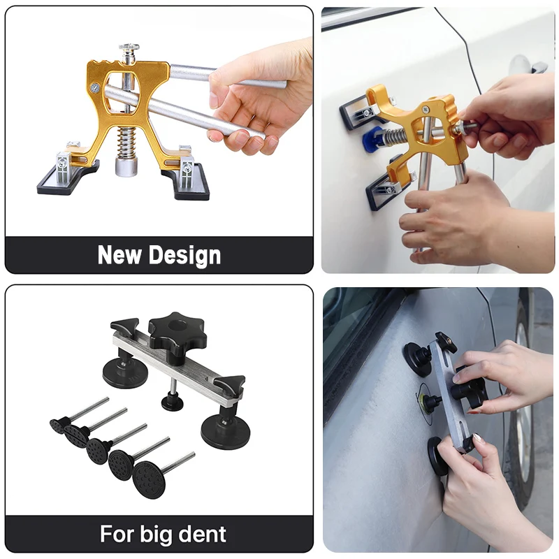 Professional Auto Paintless Dent Repair Remover Removal Tool Kit Car Dent Tools New puller Hot Glue Tap Down Kits Lifter Tools