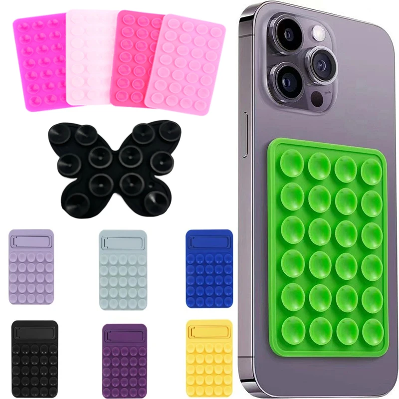 

1 шт. коврик для телефона, клейкая присоска для фиксированной подушки, двухсторонняя силиконовая присоска для крепления мобильного телефона на присоске