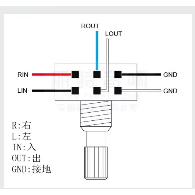 Alps RK27 type volume potentiometer 100KA car-bon film dual channel