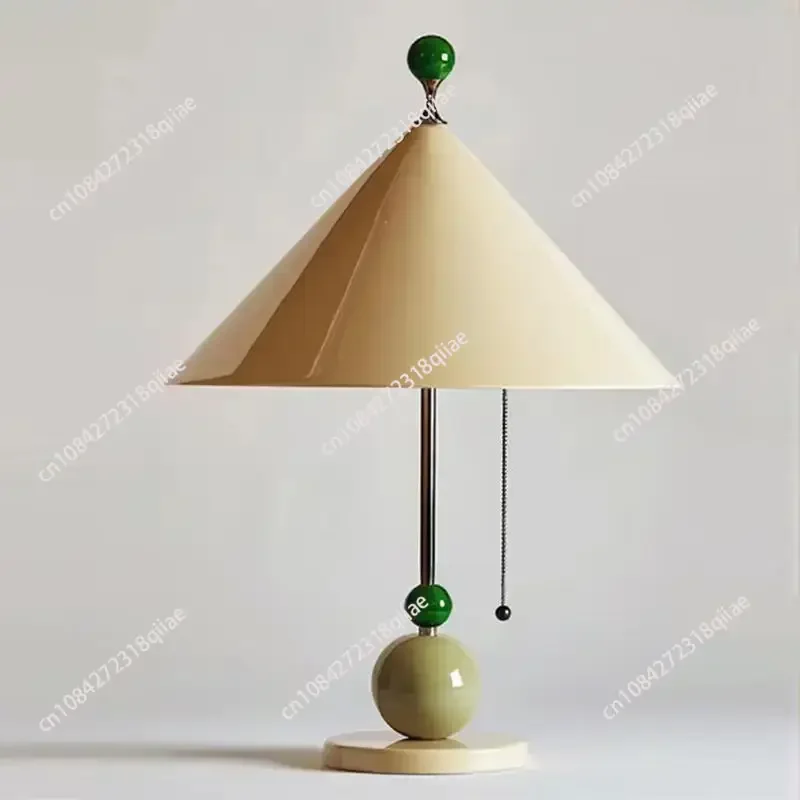 Modern Creative and fashionable children's room table lamp, personalized Memphis umbrella, dopamine colored bedside table lamp
