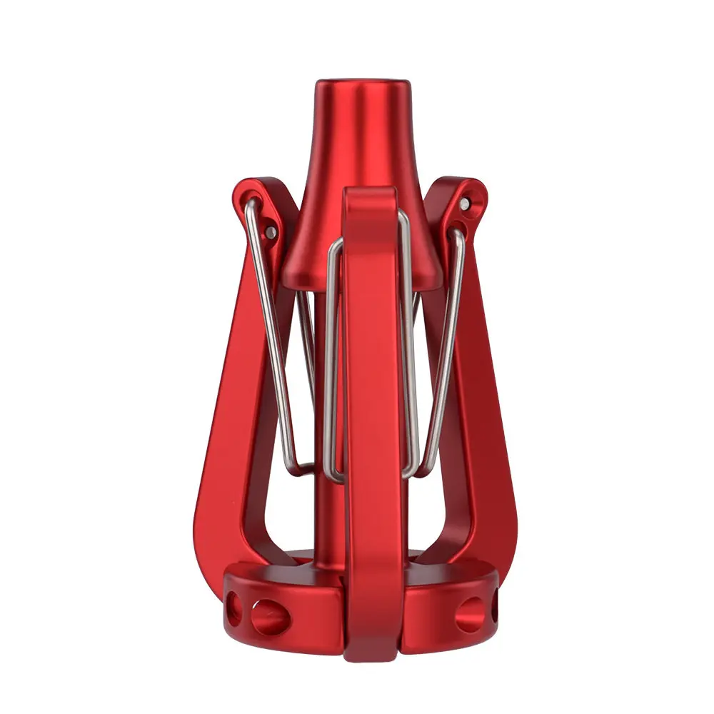 Aluminum Alloy Folding Self-closing 3-Claw Rope Anchor Multi-directional Vector Grappling Hook Portable Outdoor Survival Grapple