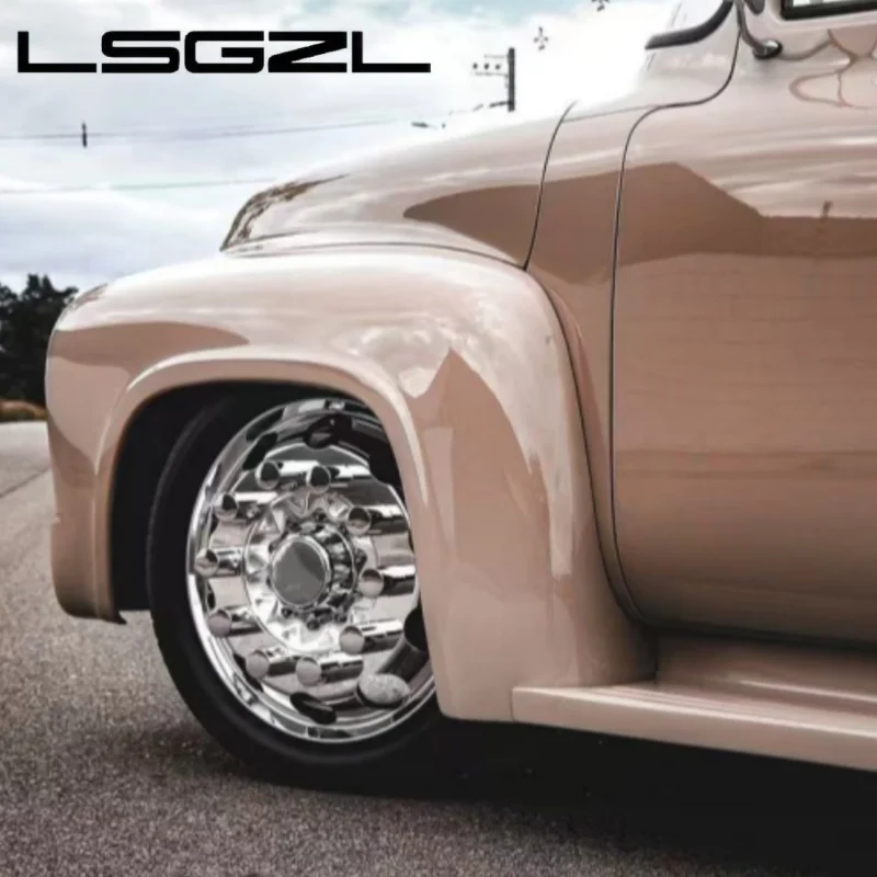 LSGZL Chrome Wheels Dually Rim 22 24 26 Inch Forged OffRoad Wheels Deep Dish Rims 6x139.7 8x6.5 8x180 10x225 for Truck chevy