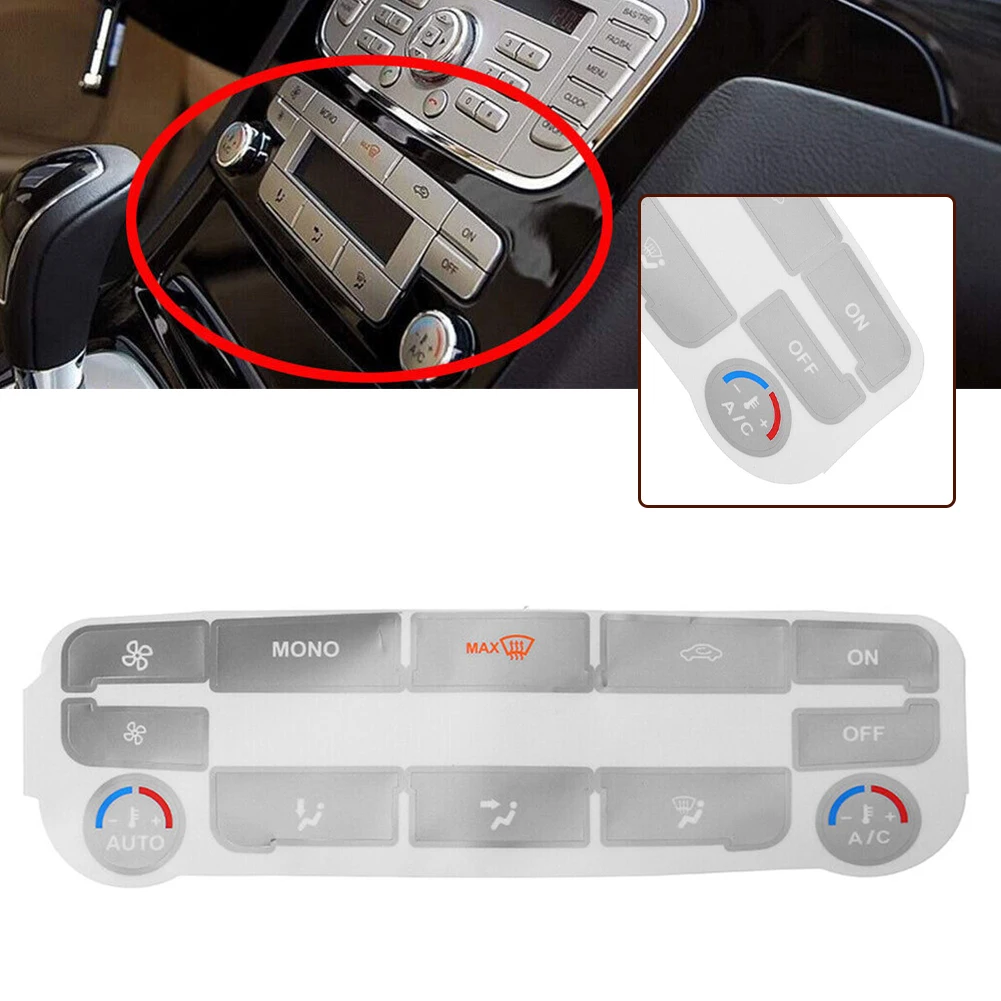 Car Air Condition AC Climate Control Button Repair Decals Sticker For Ford For S-Max For Mondeo Automotive Interior Accessories