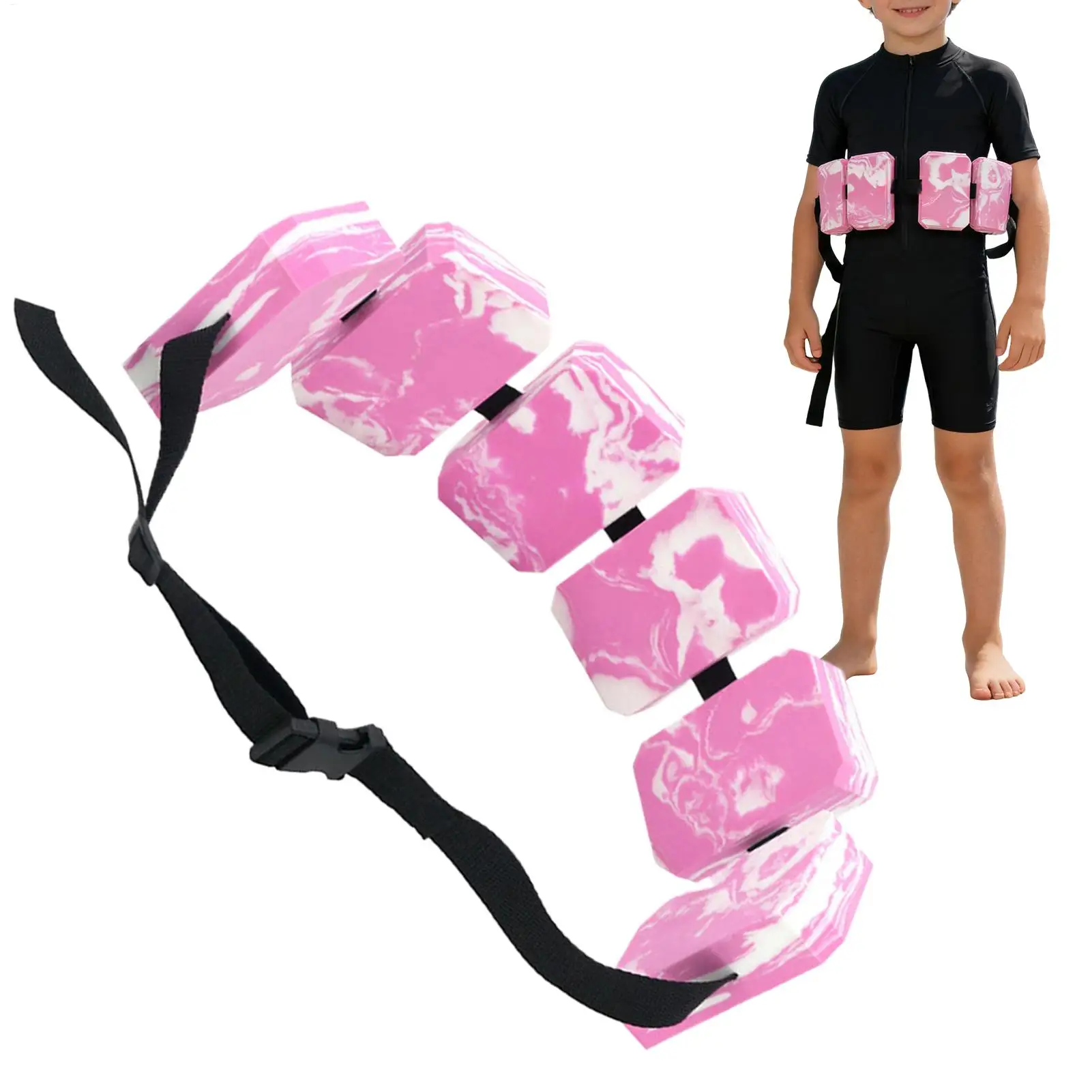 Cinturón de entrenamiento de natación para niños, cinturón flotador para principiantes, equipo auxiliar de ejercicio acuático de EVA para piscina