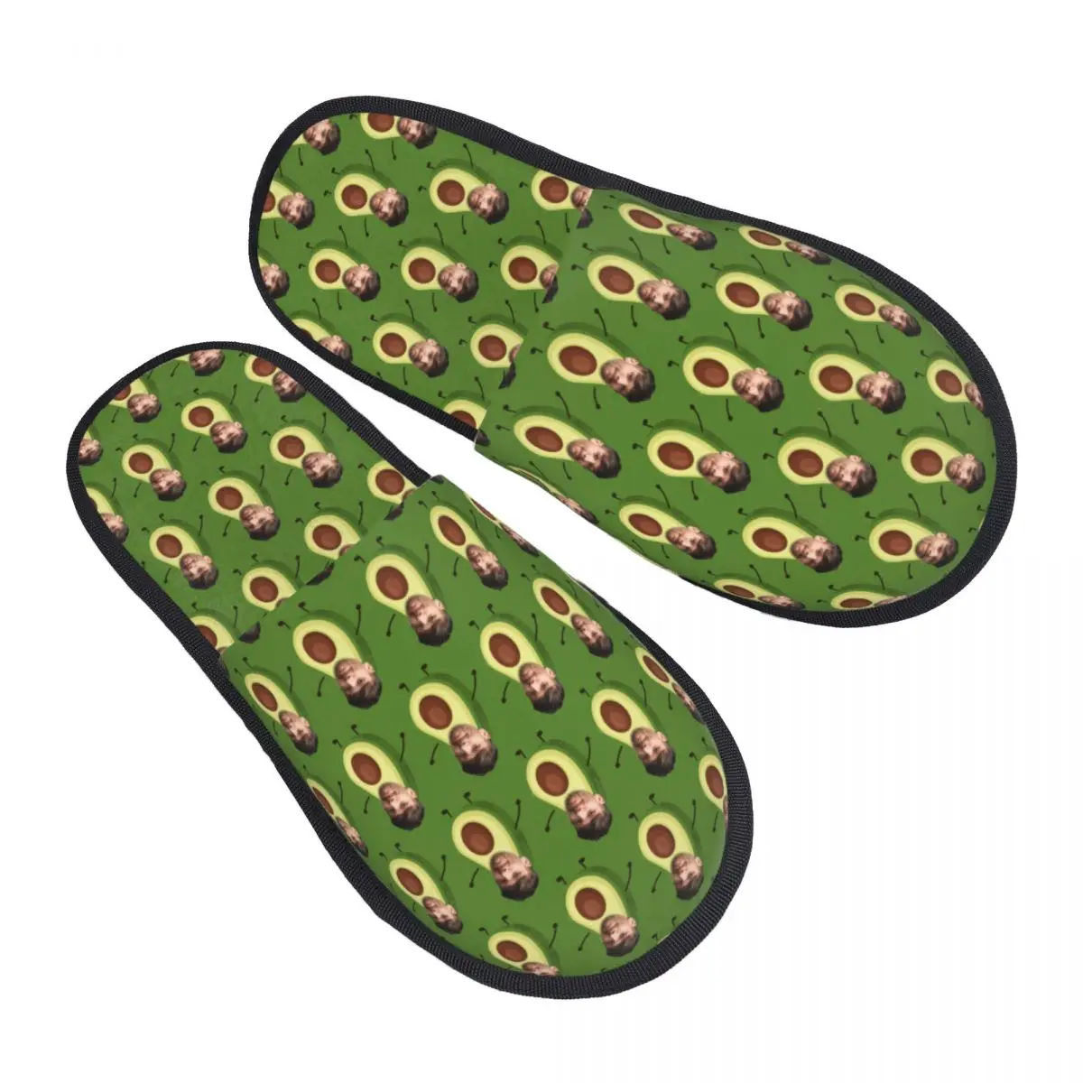 Custom Louis Tomlinsons Avocado House Slippers Women Comfy Memory Foam Slip On Spa Slipper Shoes