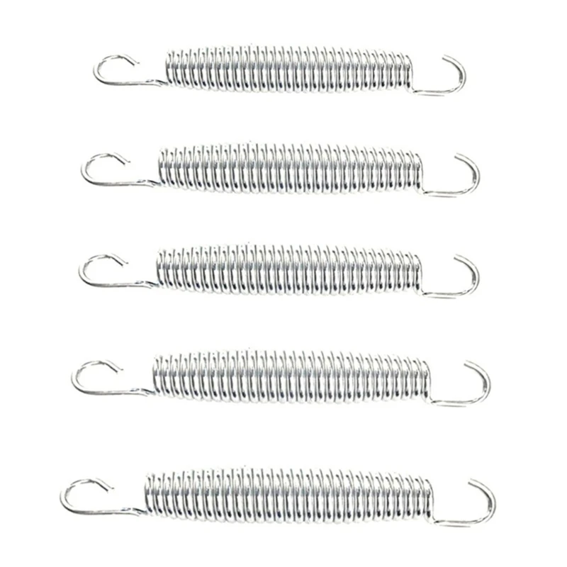 Trampoline Spring Heavy Duty Galvanized Steel Spring 5-7inch Pull Spring Hook Replacement Waist Drum Bow Accessories