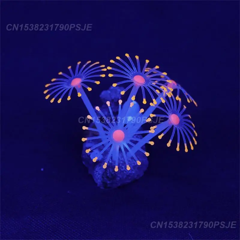 1PCS Coral Soft Flexible Silicone Software Simulating Coral Simulation Coral Fish Tank Decoration Aquarium Landscaping