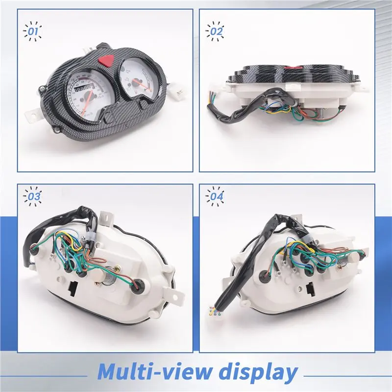 A56P-Analog Speedometer Dashboard Instrument For Scooter B05 B08 POPCORN HUSSAR KEEWAY RY8 FOCUS F-ACT MATRIX Yamati RX8