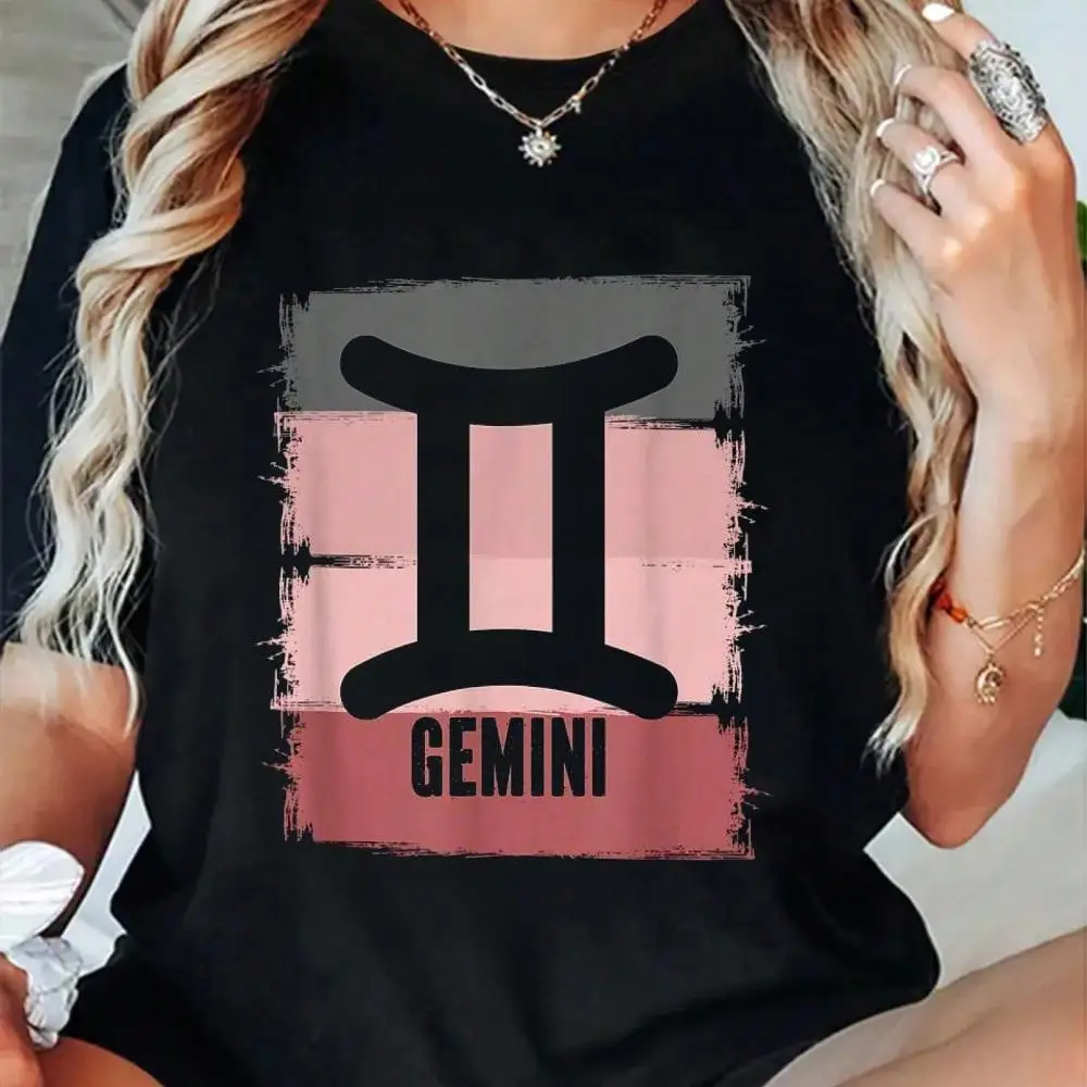100% Cotton Retro Unisex Gemini Season May Birthday Vintage Distressed T-Shirt Women s Men s Oversized Comfort Soft Crew Neck Tee Tops