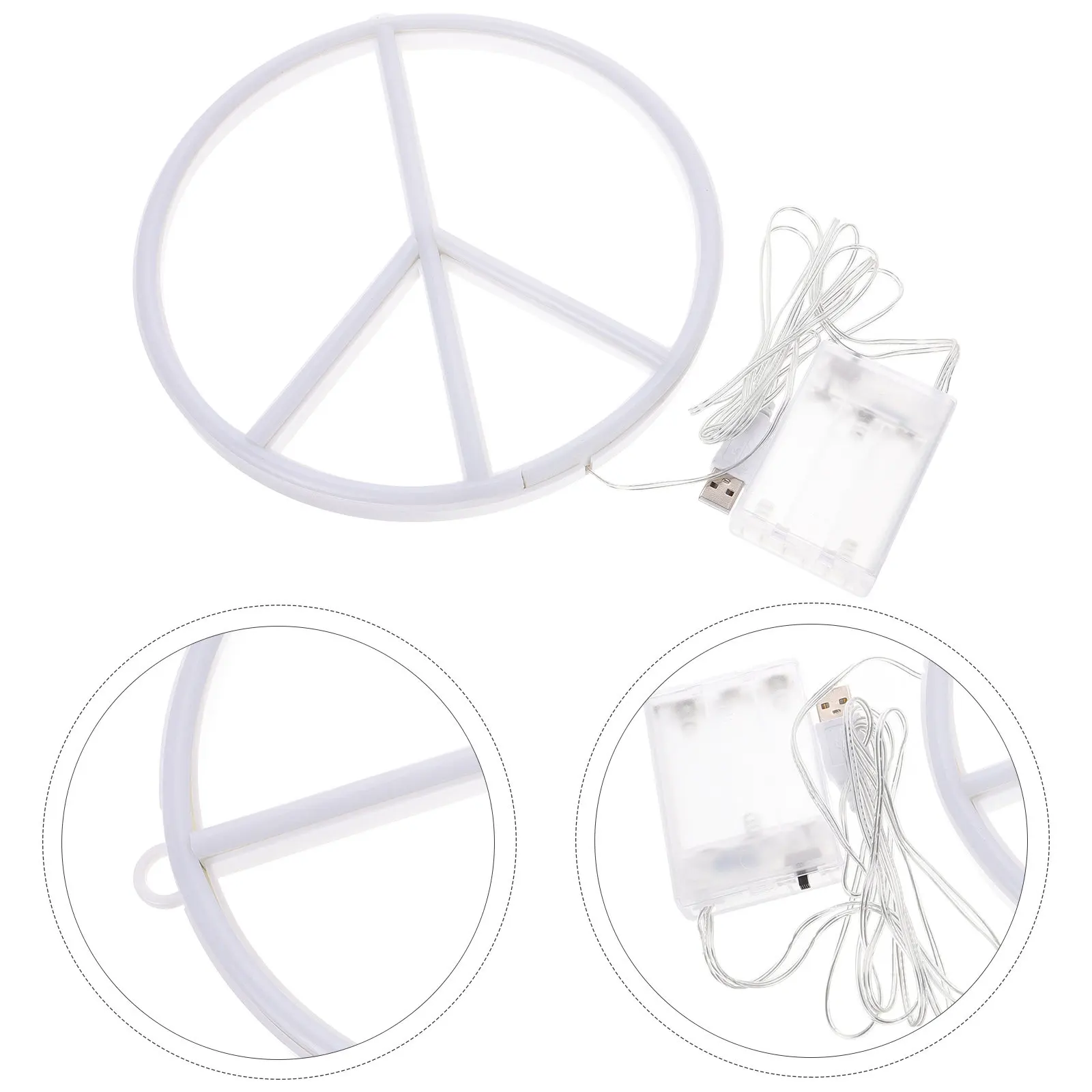 

Peace Sign Neon Lamp Led Modeling For Bedroom Night Light Decorative Indoor Atmosphere Lamp Neon Lights For Bedroom