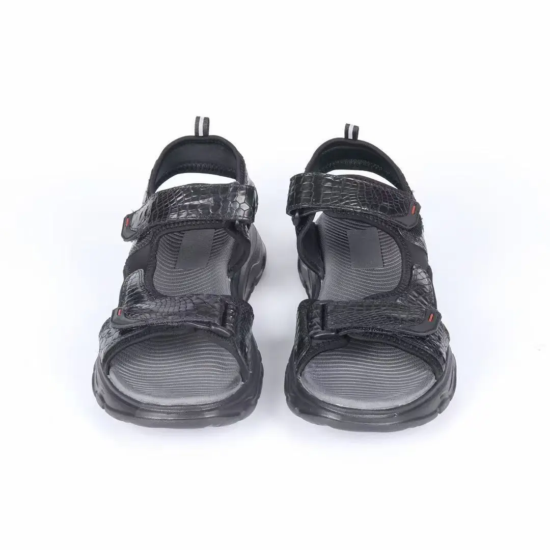 2026 new arrival summer white crocodile skin sandals men,PDD825