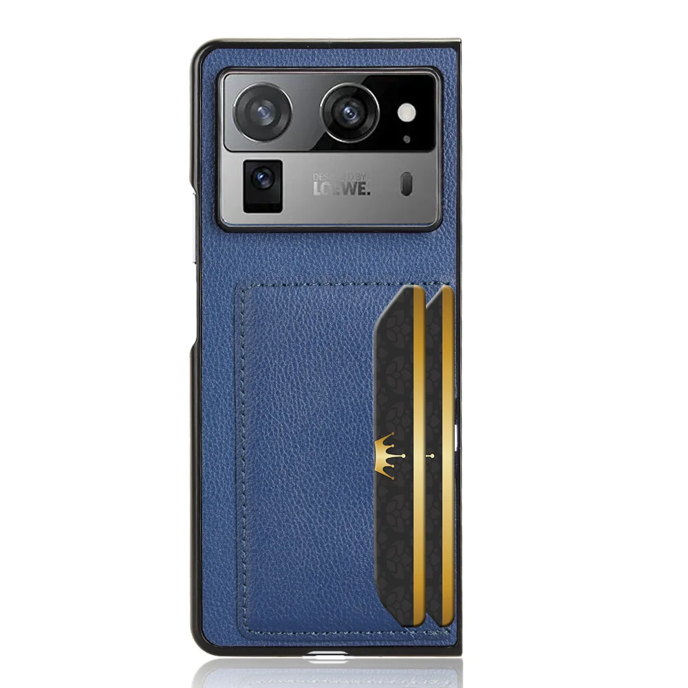 Чехол для телефона Tecno Phantom V Fold 2, полная защита с дополнительной картой для Phantom V Fold2 AE10-OP, задняя крышка из искусственной кожи с рисунком личи