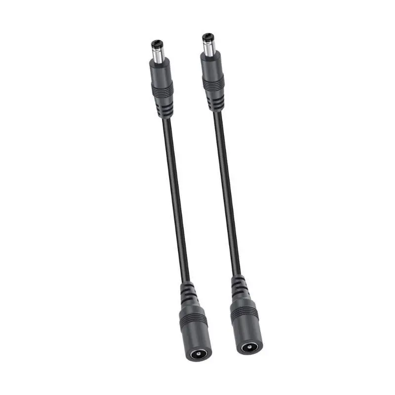 652F 2/4/6/8/10pcs 22AWG DC5.5x2.1mm Power Extension Cord Male to Female Power Extension Cable for LED Strips Cameras