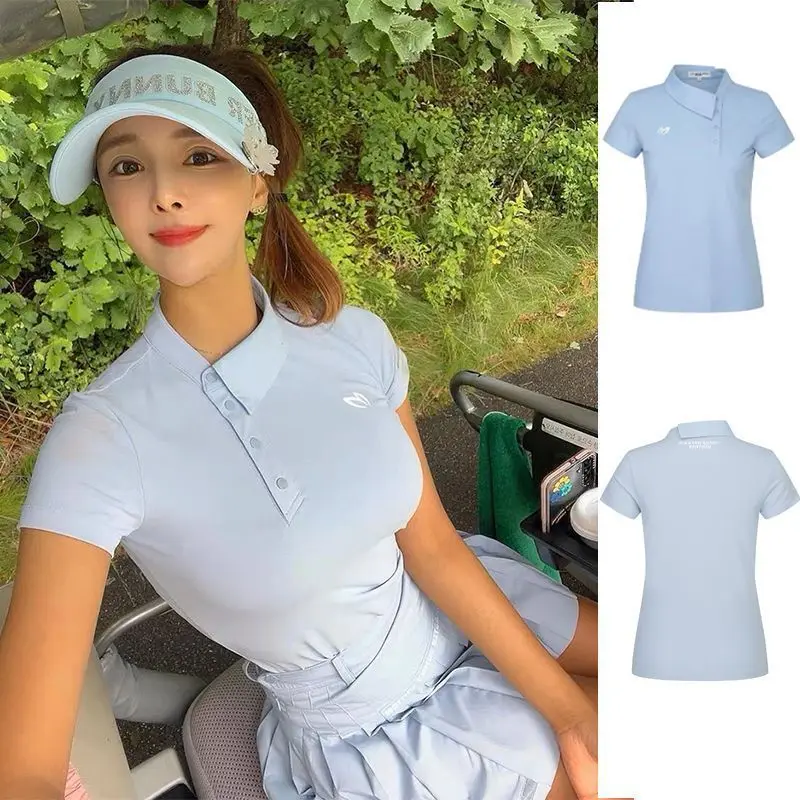 

Summer Golf Women's Casual Sports Fashion Polo Shirt Golf Top Short-Sleeve T-Shirt