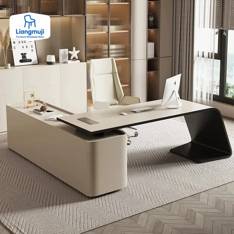Storage Luxury Executive Desk L Shape Manager Corner Designer Office Desks Strong Computer Escritorios De Oficina Home Office